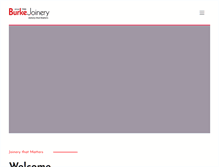 Tablet Screenshot of burkejoinery.com